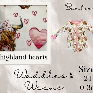 Highland Hearts Baby Romper